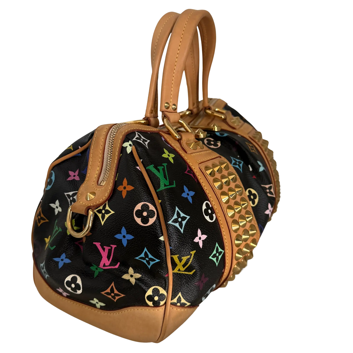 Louis Vuitton Monogram Courtney Handtasche MM Schwarz Multicolor/ gut Louis Vuitton