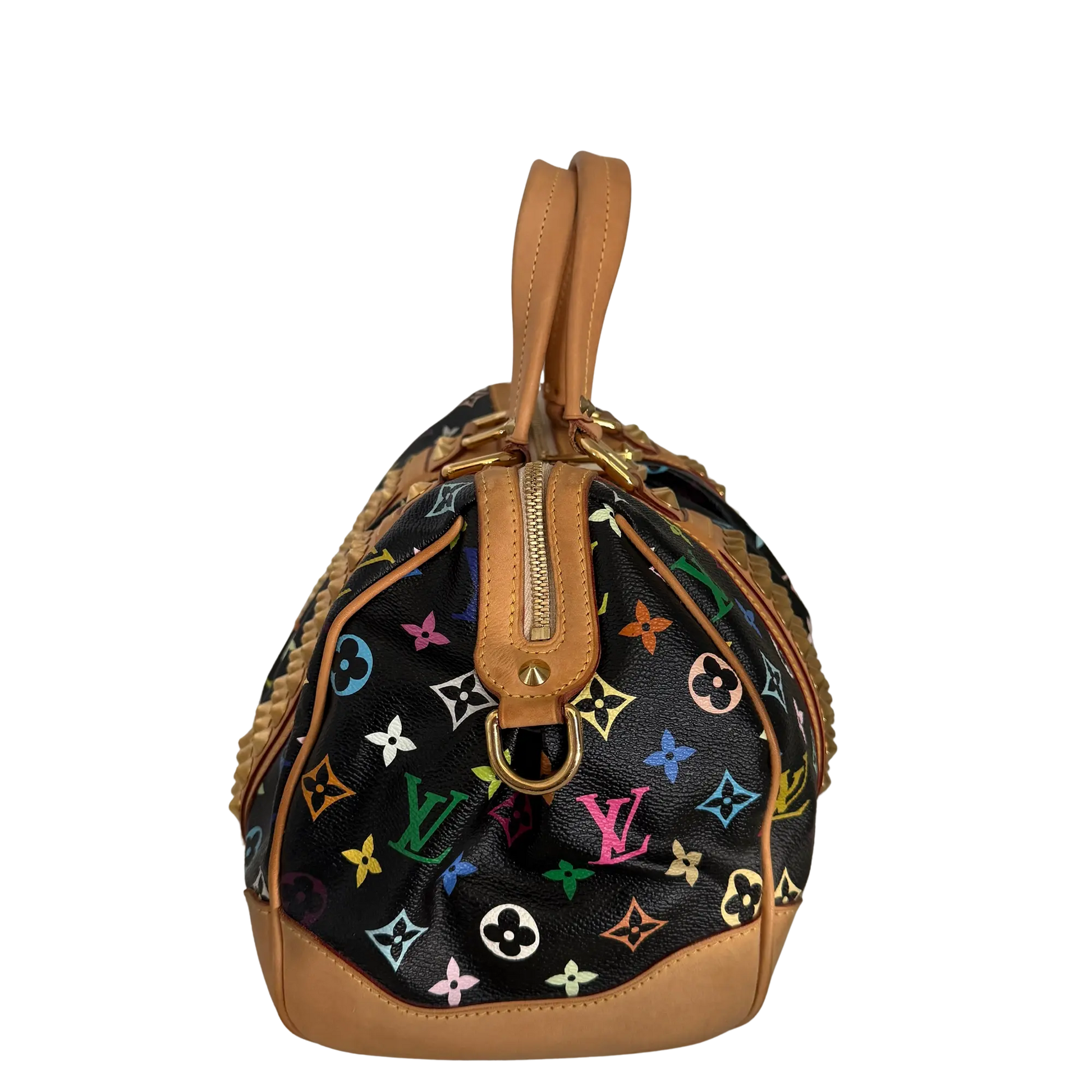 Louis Vuitton Monogram Courtney Handtasche MM Schwarz Multicolor/ gut Louis Vuitton