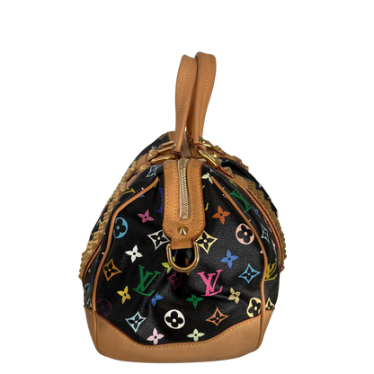 Louis Vuitton Monogram Courtney Handtasche MM Schwarz Multicolor/ gut Louis Vuitton