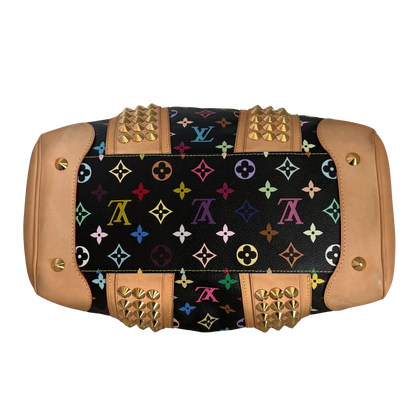 Louis Vuitton Monogram Courtney Handtasche MM Schwarz Multicolor/ gut Louis Vuitton