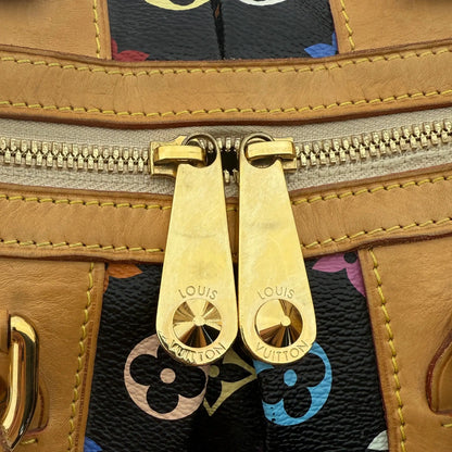 Louis Vuitton Monogram Courtney Handtasche MM Schwarz Multicolor/ gut Louis Vuitton