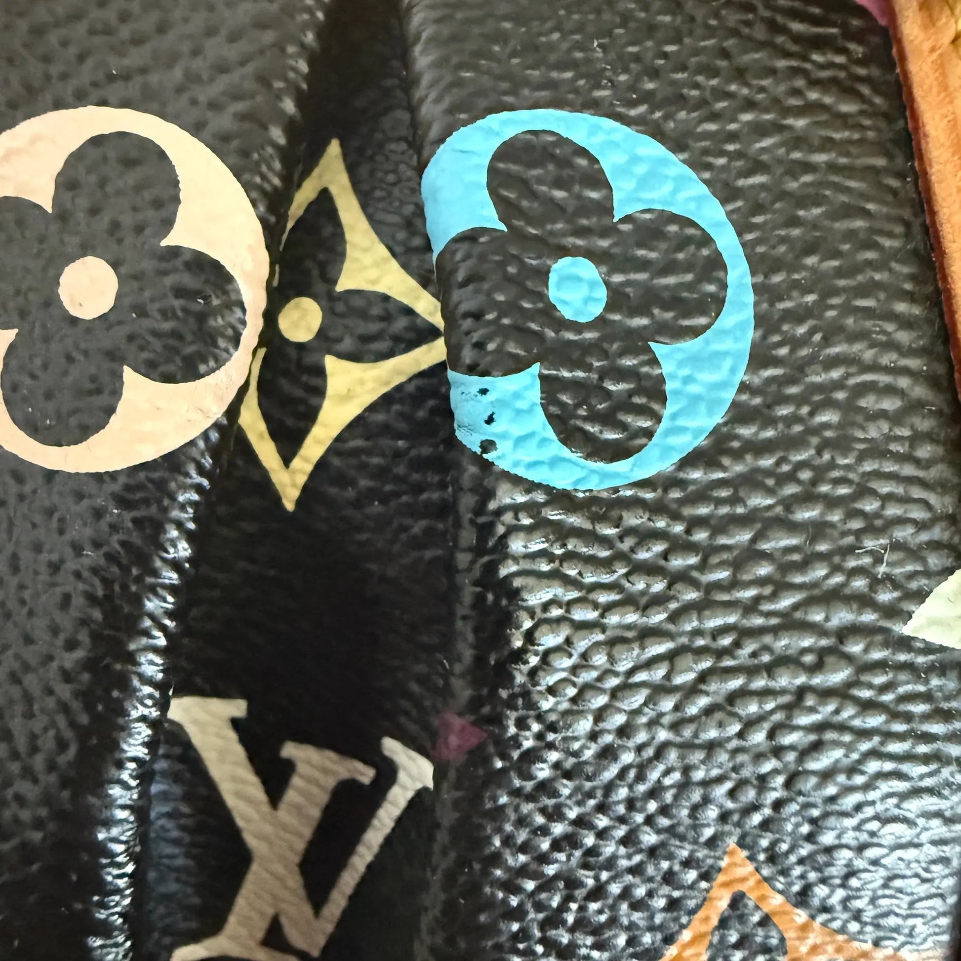 Louis Vuitton Monogram Courtney Handtasche MM Schwarz Multicolor/ gut Louis Vuitton