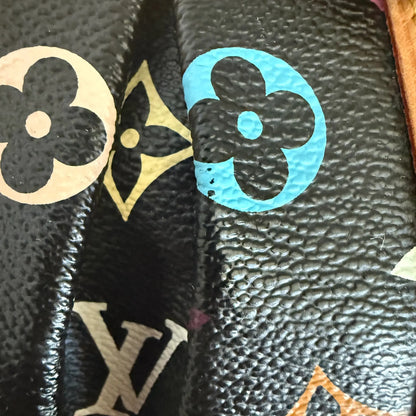 Louis Vuitton Monogram Courtney Handtasche MM Schwarz Multicolor/ gut Louis Vuitton