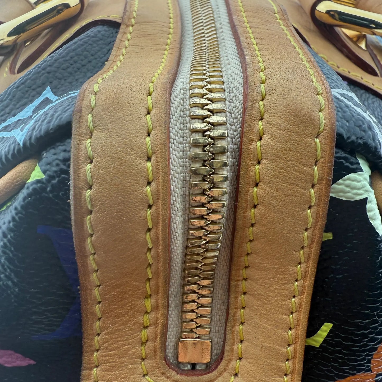 Louis Vuitton Monogram Courtney Handtasche MM Schwarz Multicolor/ gut Louis Vuitton
