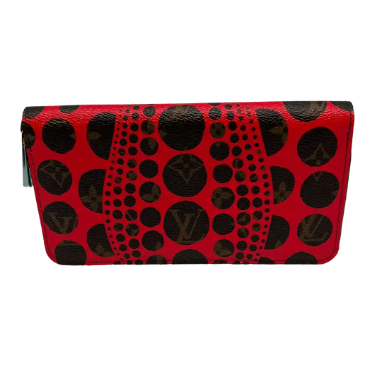 Louis Vuitton Monogramm Yayoi Kusama Dots Zippy Geldbörse Rot M60450 / ungetragen Louis Vuitton