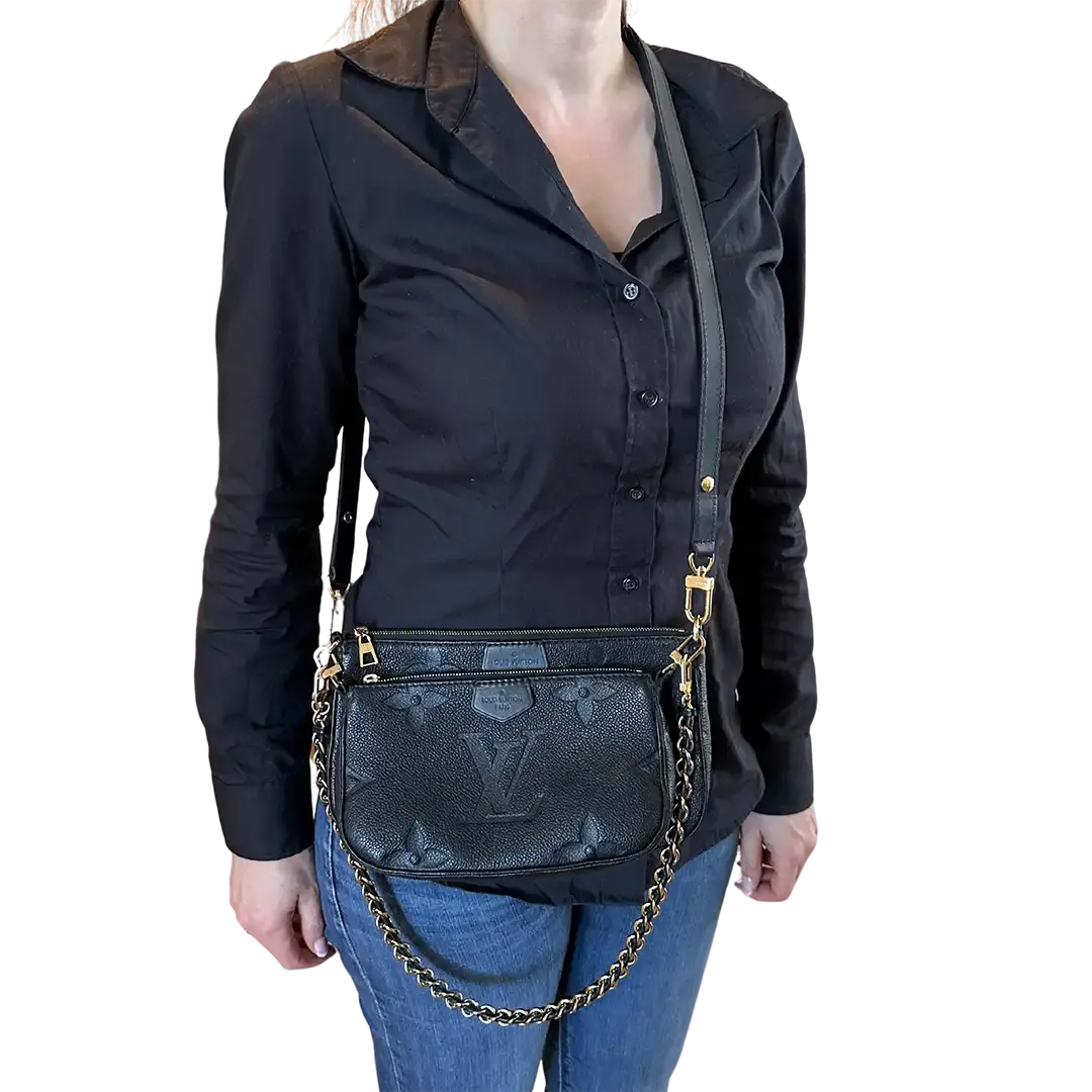 Louis Vuitton Multi Pochette Accessoires Empreinte Leder  M80399 Fullset / sehr gut Louis Vuitton