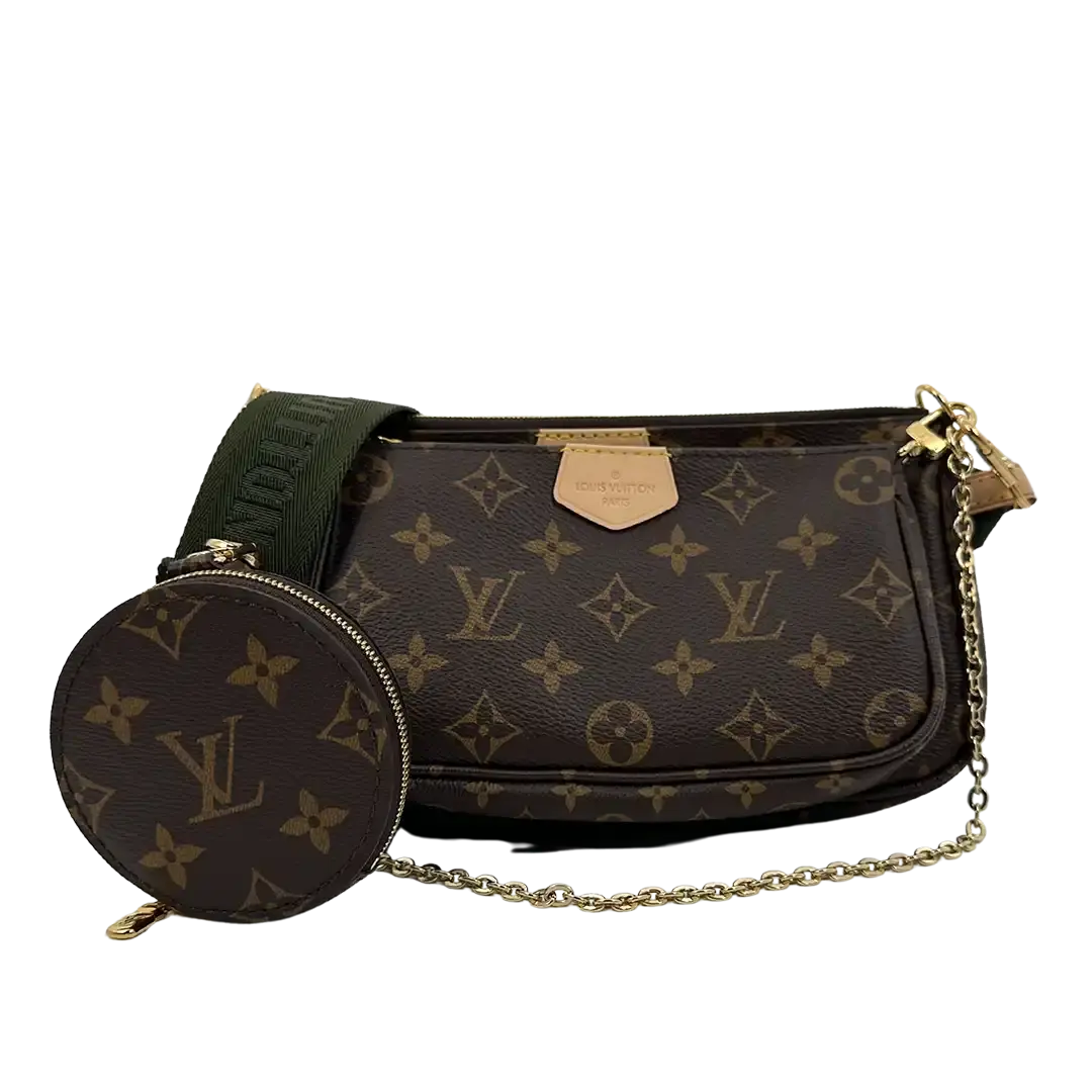 Louis Vuitton Multi Pochette Accessoires Monogram Canvas Khaki M44813 / neuwertig Louis Vuitton