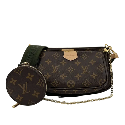 Louis Vuitton Multi Pochette Accessoires Monogram Canvas Khaki M44813 / neuwertig Louis Vuitton