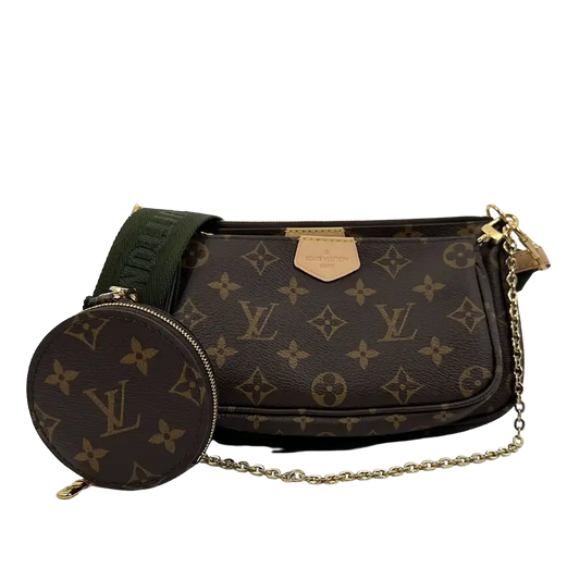 Louis Vuitton Multi Pochette Accessoires Monogram Canvas Khaki M44813 / neuwertig Louis Vuitton