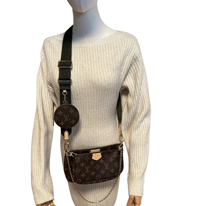 Louis Vuitton Multi Pochette Accessoires Monogram Canvas Khaki M44813 / neuwertig Louis Vuitton