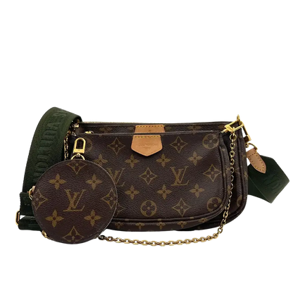 Louis Vuitton Multi Pochette Accessoires Monogram Canvas Khaki M44813 / sehr gut Louis Vuitton