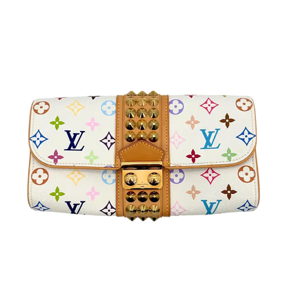 Louis Vuitton Multicolor Monogram Courtney Clutch M45639 / sehr gut Louis Vuitton