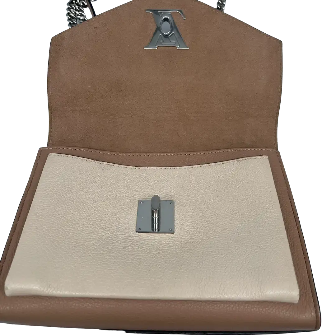 Louis Vuitton MyLockMe Chain Braun Beige / gut Louis Vuitton