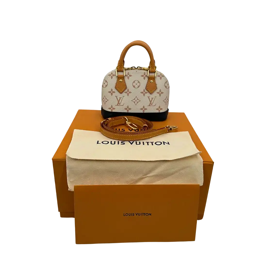 Louis Vuitton Nano Alma Monogram Dune M46895 Fullset / sehr gut Louis Vuitton