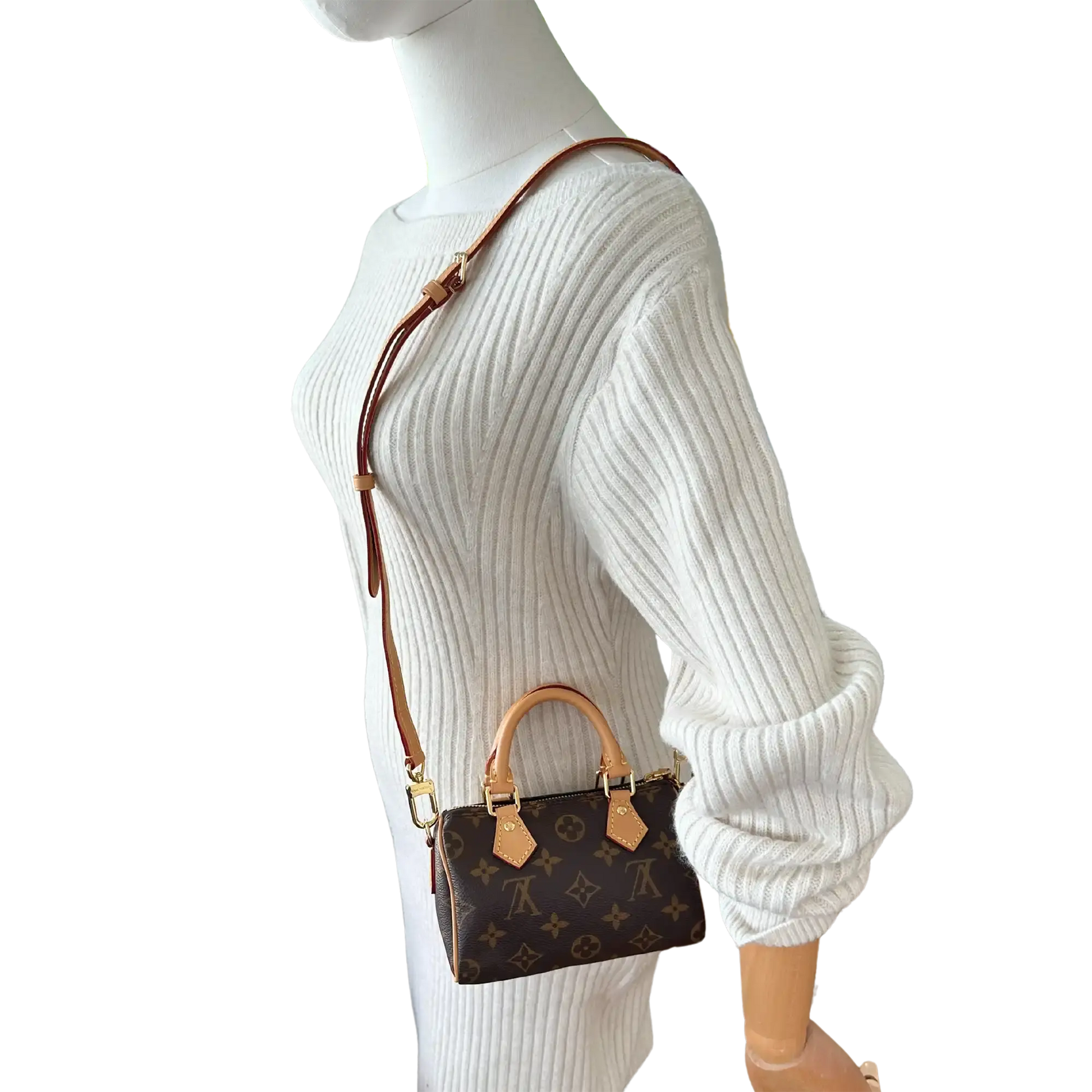 Louis Vuitton Nano Speedy Monogram Canvas braun 2023 M81085 / neuwertig Louis Vuitton