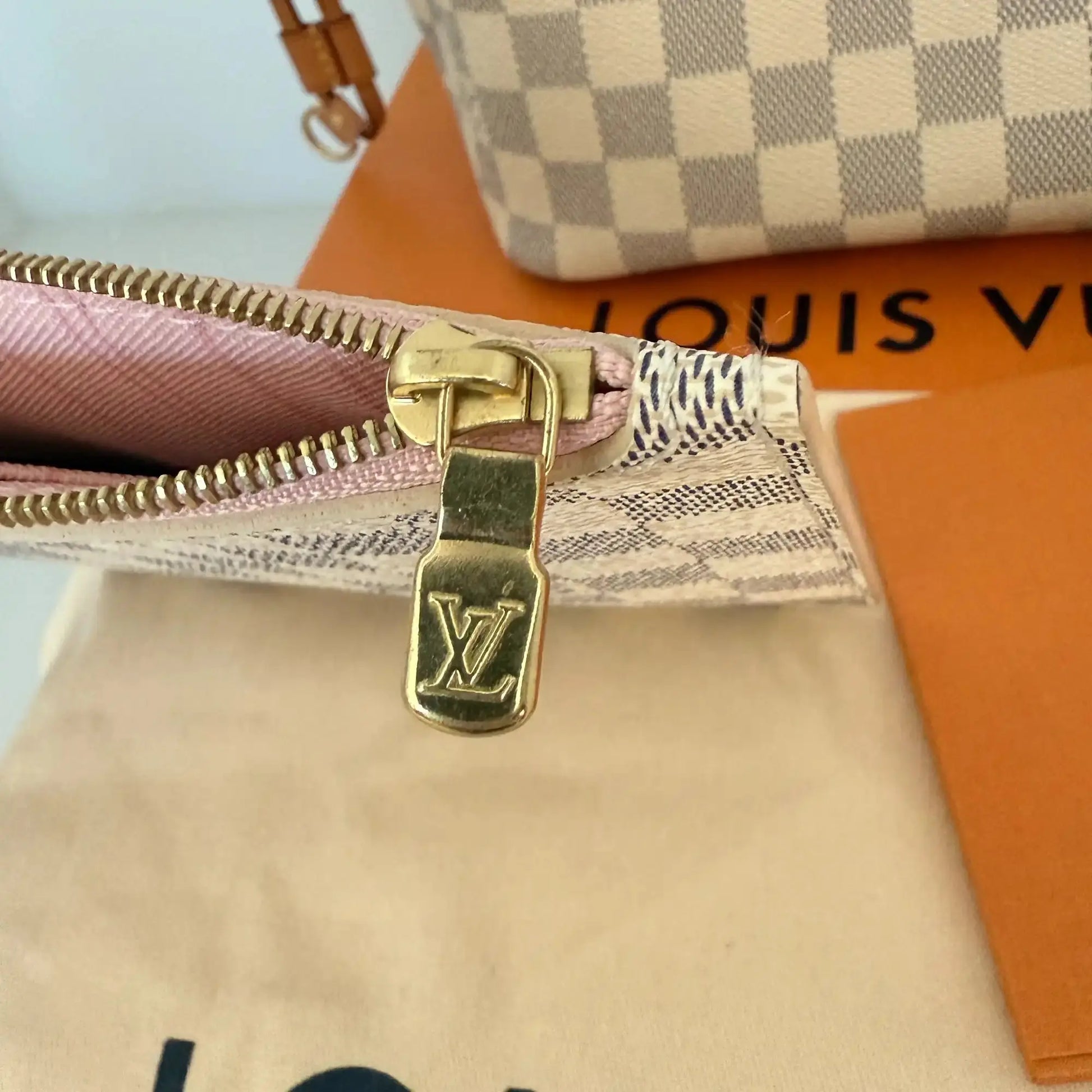Louis Vuitton Neverfull MM Damier Azur 2019 / sehr gut Louis Vuitton