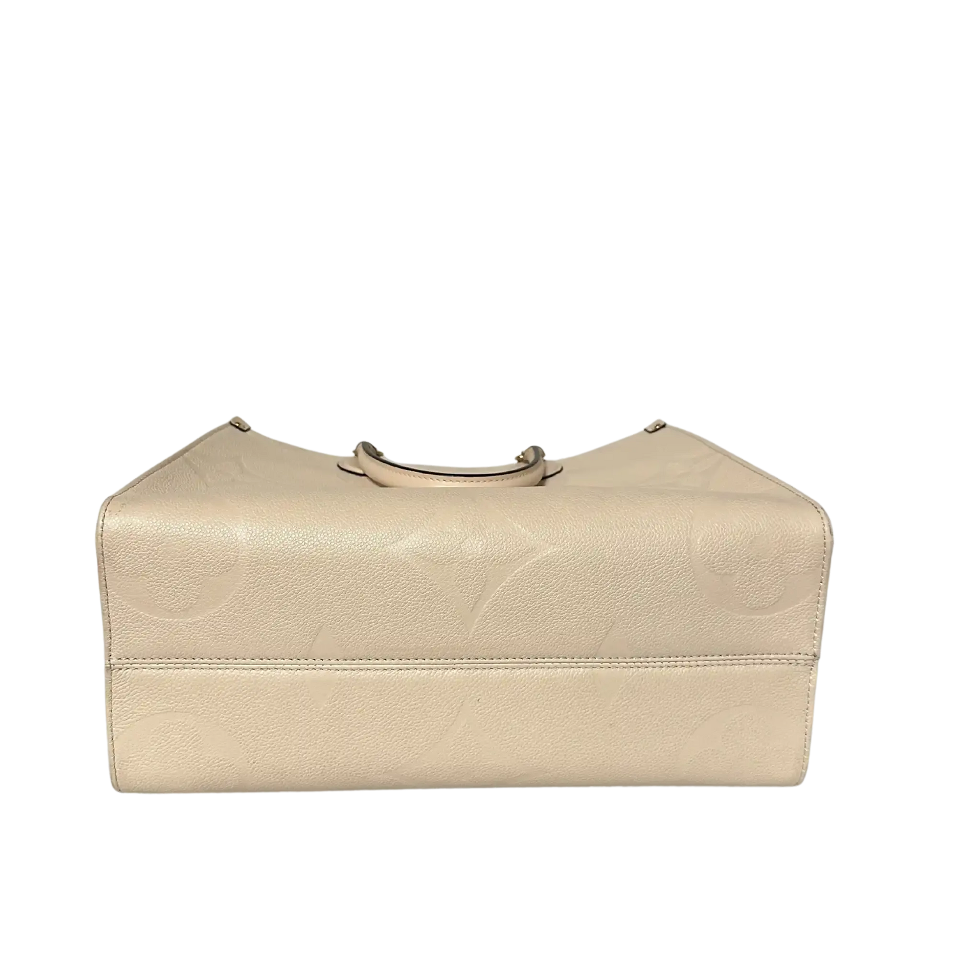 Louis Vuitton Onthego MM mittelgroß  Creme Empreinte Leder Fullset / sehr gut Louis Vuitton