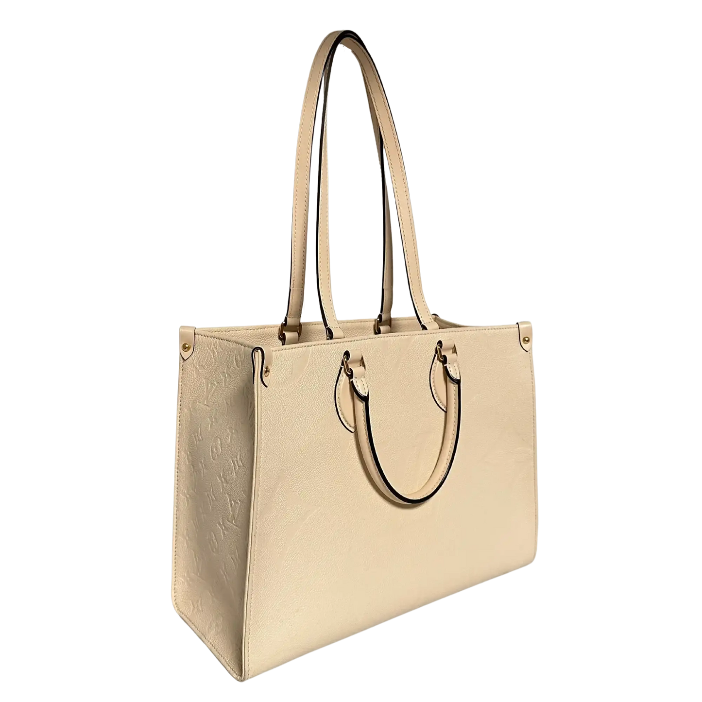 Louis Vuitton Onthego MM mittelgroß  Creme Empreinte Leder Fullset / sehr gut Louis Vuitton