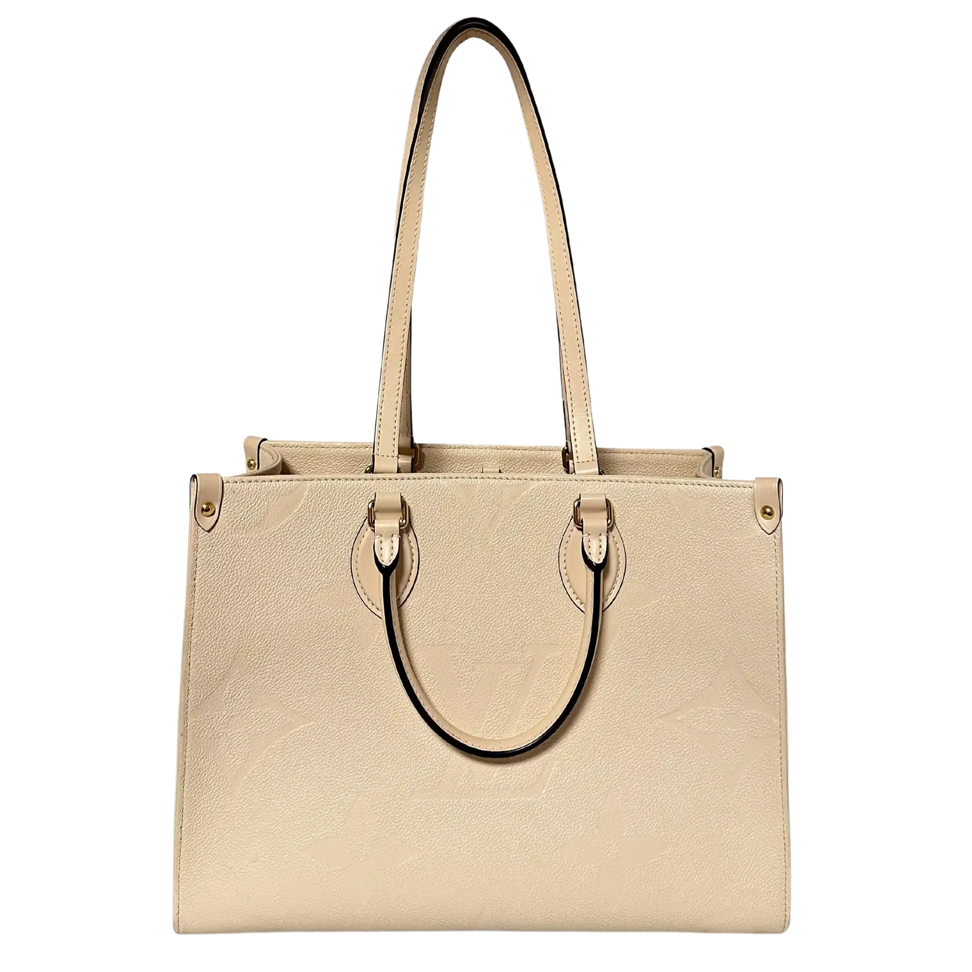 Louis Vuitton Onthego MM mittelgroß  Creme Empreinte Leder Fullset / sehr gut Louis Vuitton