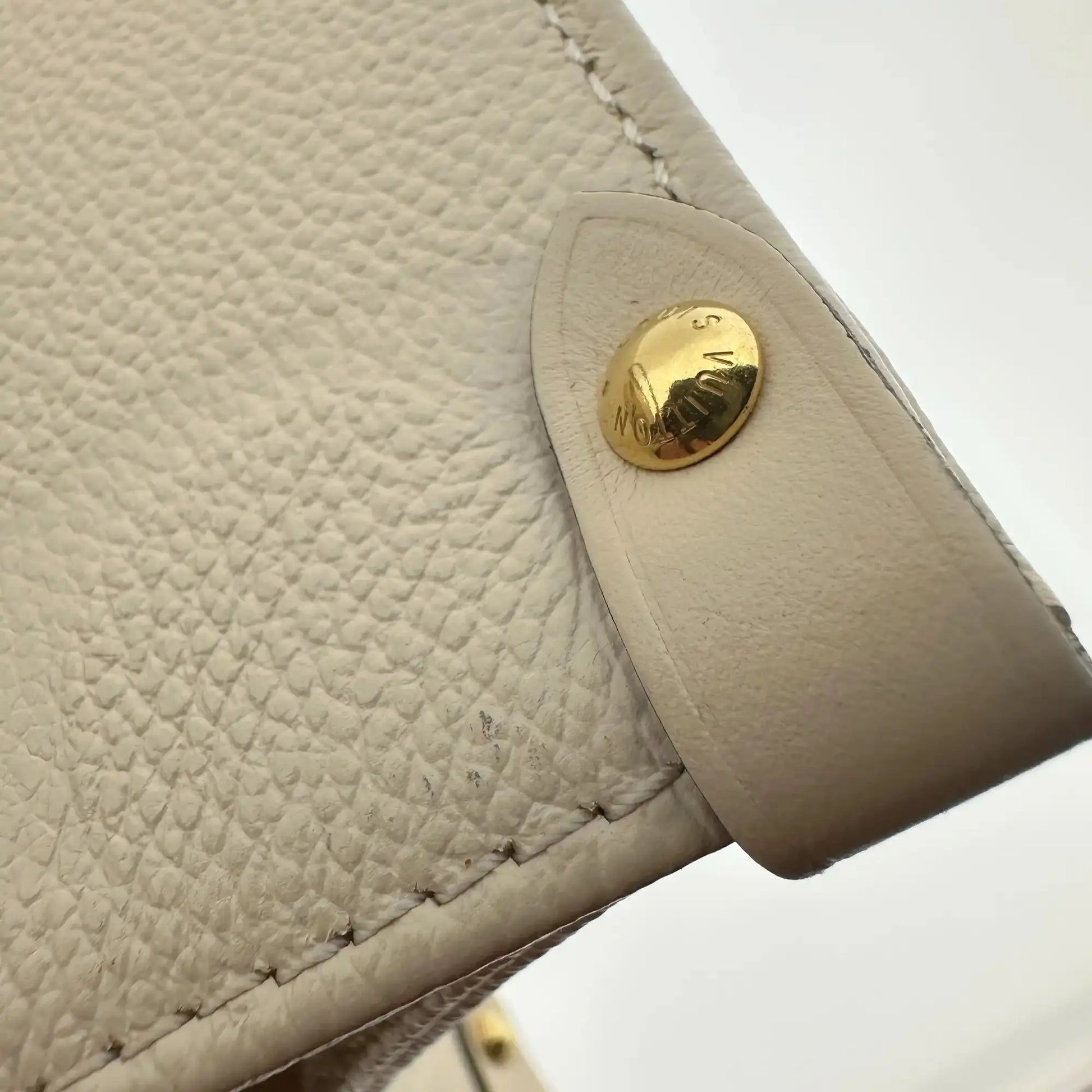 Louis Vuitton Onthego MM mittelgroß  Creme Empreinte Leder Fullset / sehr gut Louis Vuitton