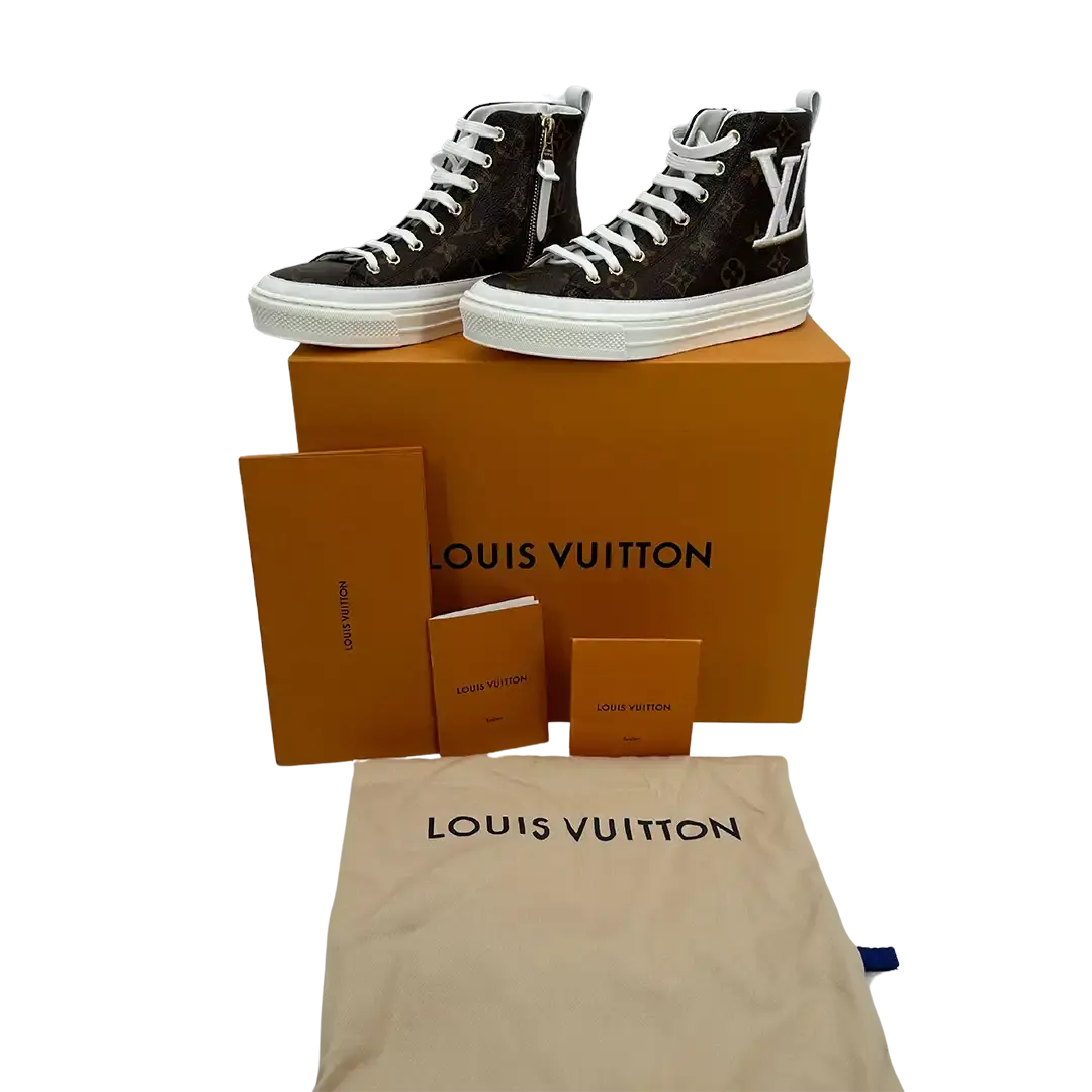 Louis Vuitton Patent Monogram Stellar Sneaker Boots 1A4X32 / ungetragen Louis Vuitton