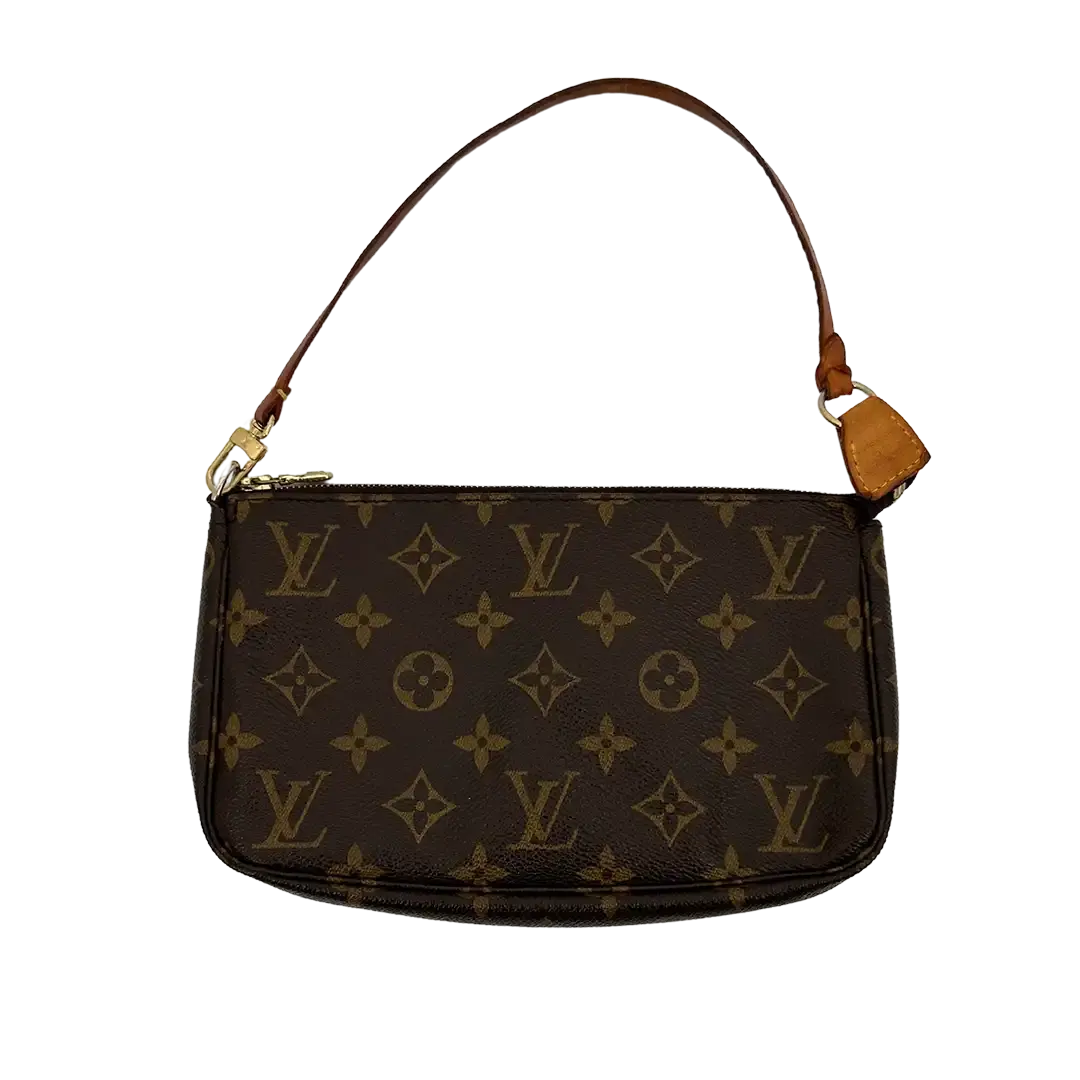 Louis Vuitton Pochette Accessoires Monogram Canvas braun / gut Louis Vuitton