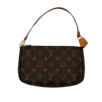 Louis Vuitton Pochette Accessoires Monogram Canvas braun / gut Louis Vuitton