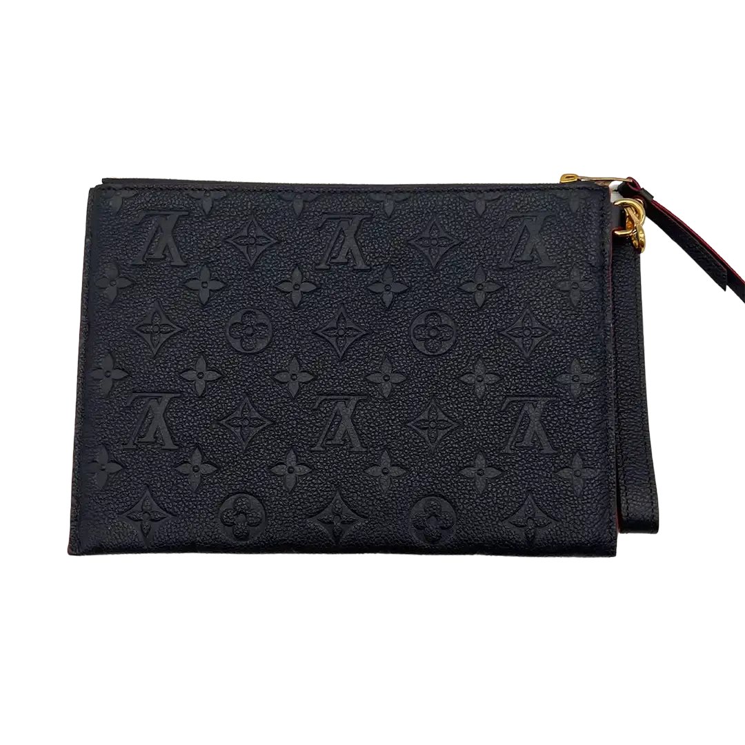 Louis Vuitton Pochette Melanie MM Marine Rouge Empreinte Leder / neuwertig Louis Vuitton