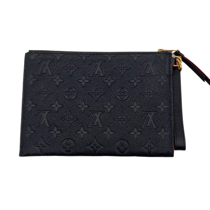 Louis Vuitton Pochette Melanie MM Marine Rouge Empreinte Leder / neuwertig Louis Vuitton
