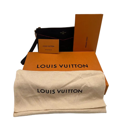 Louis Vuitton Pochette Melanie MM Marine Rouge Empreinte Leder / neuwertig Louis Vuitton
