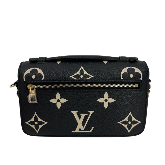 Louis Vuitton Pochette Métis East West Empreinte Leder schwarz / beige M46596 Fullset / neuwertig Louis Vuitton