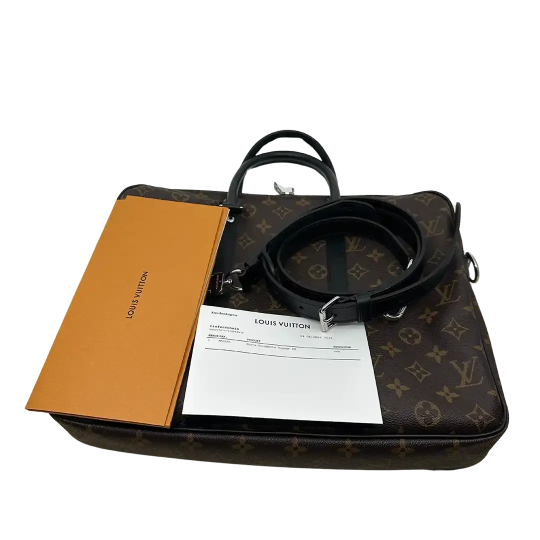 Louis Vuitton Porte Documents Voyage PM braun M52005  / sehr gut Louis Vuitton