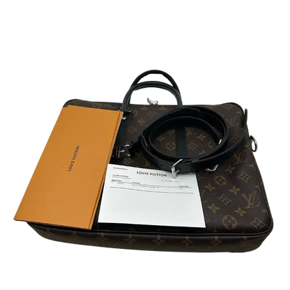 Louis Vuitton Porte Documents Voyage PM braun M52005  / sehr gut Louis Vuitton