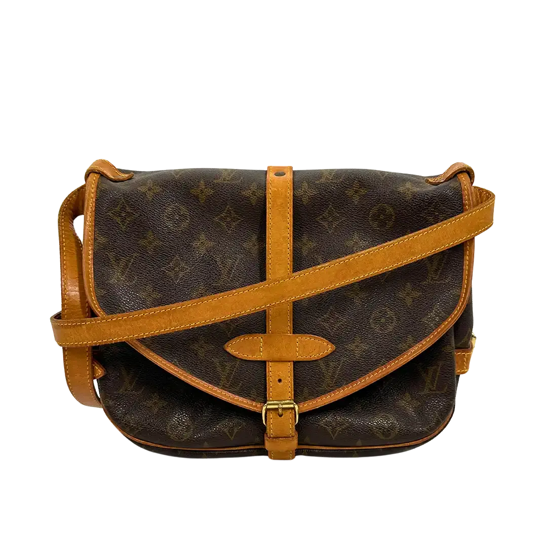 Louis Vuitton Saumur 30 Monogram Canvas Vintage Bag / gut Louis Vuitton