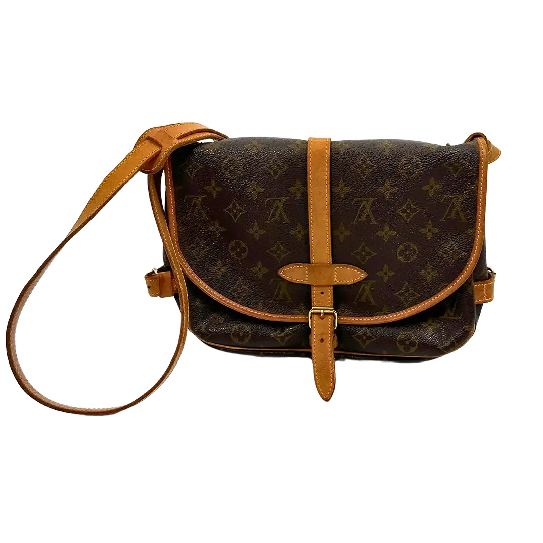 Louis Vuitton Saumur 30 Monogram Canvas Vintage Bag / gut Louis Vuitton