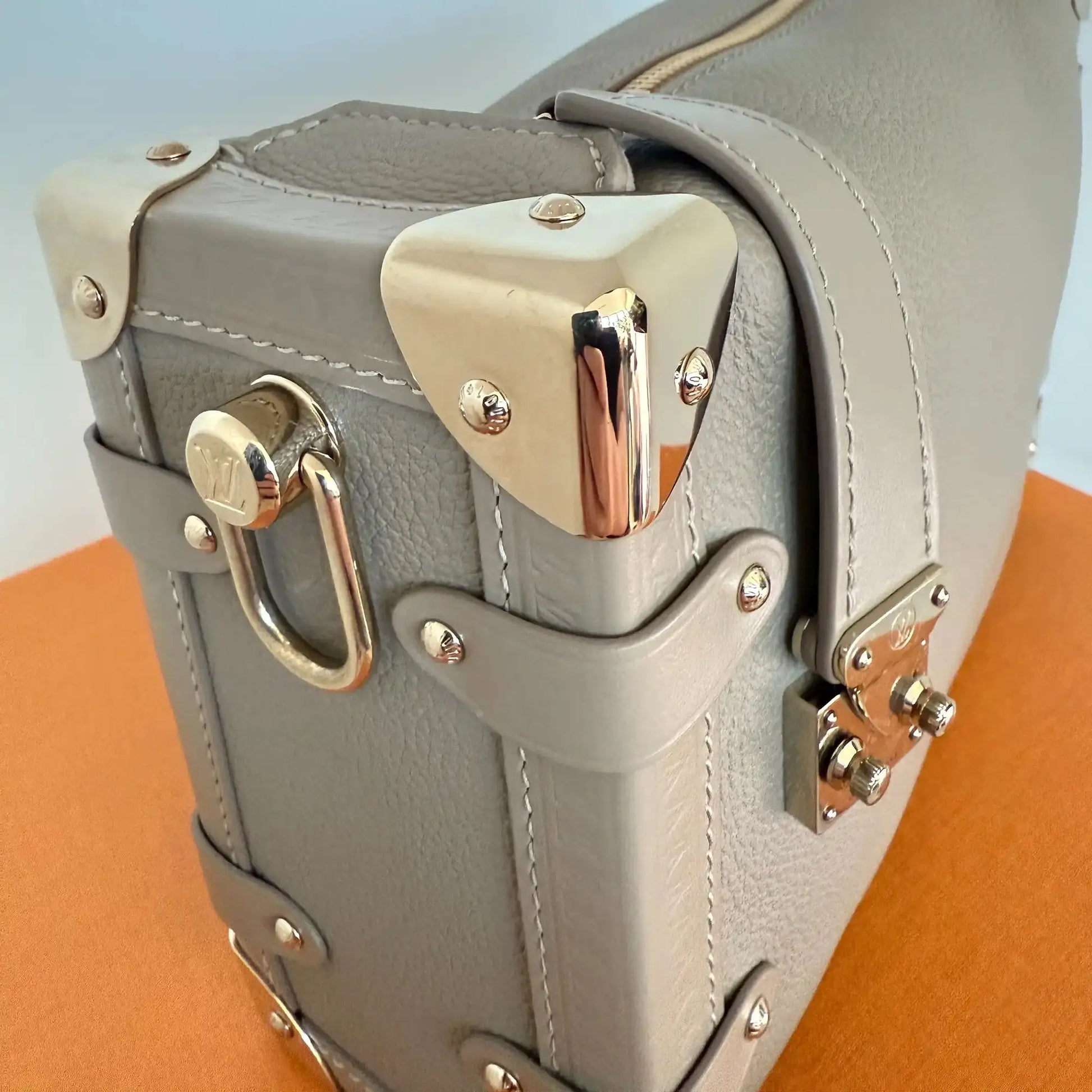 Louis Vuitton Side Trunk MM M25072 Taupe Fullset / sehr gut Louis Vuitton