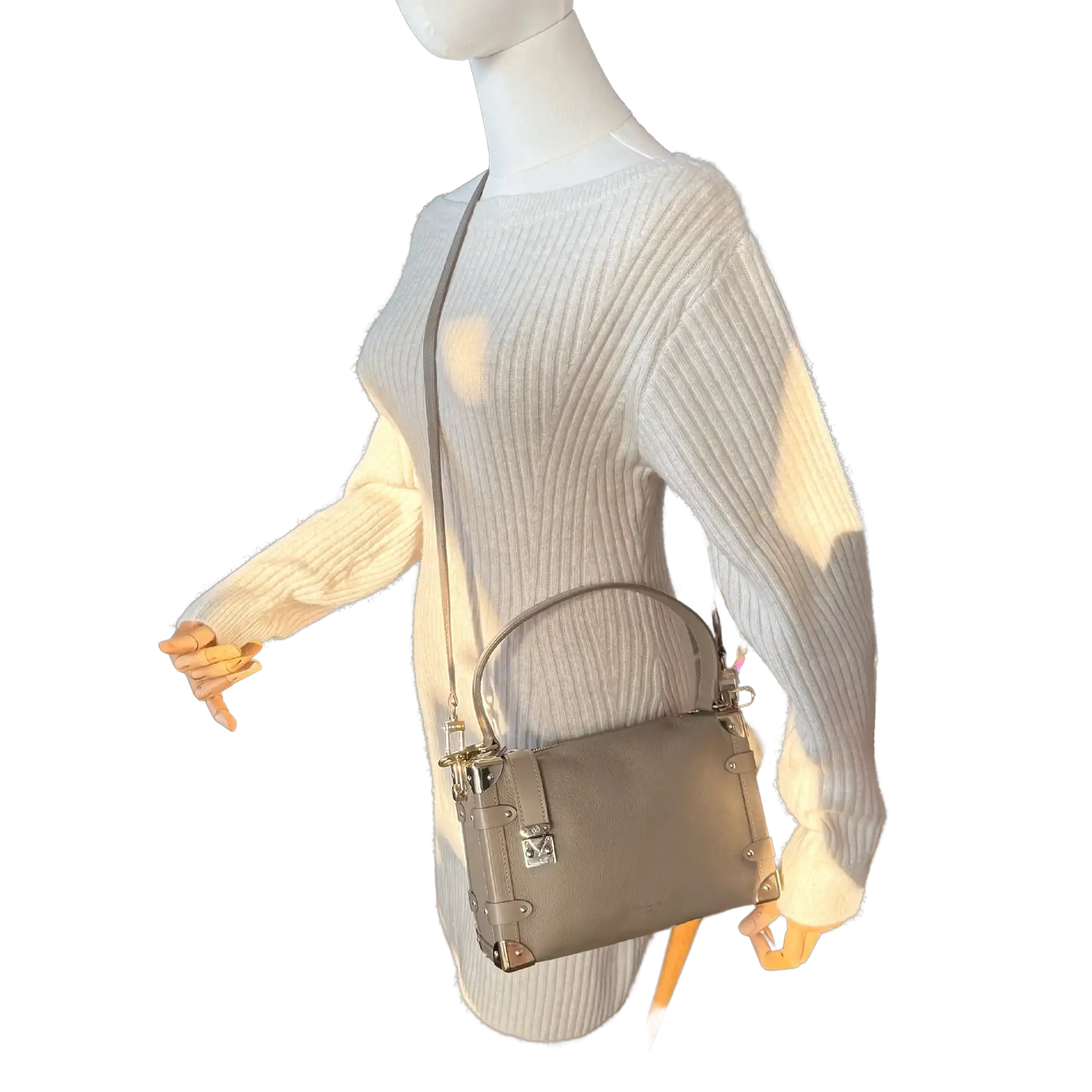 Louis Vuitton Side Trunk MM M25072 Taupe Fullset / sehr gut Louis Vuitton