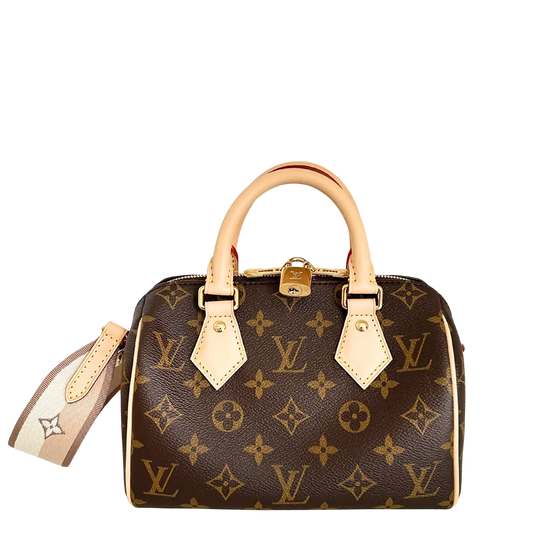Louis Vuitton Speedy 20 mit Schulterriemen Monogram M46222 / ungetragen Louis Vuitton