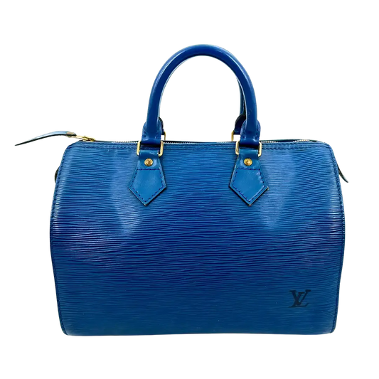 Louis Vuitton Speedy 25 Epi Leder Toledo blau / akzeptabel Louis Vuitton