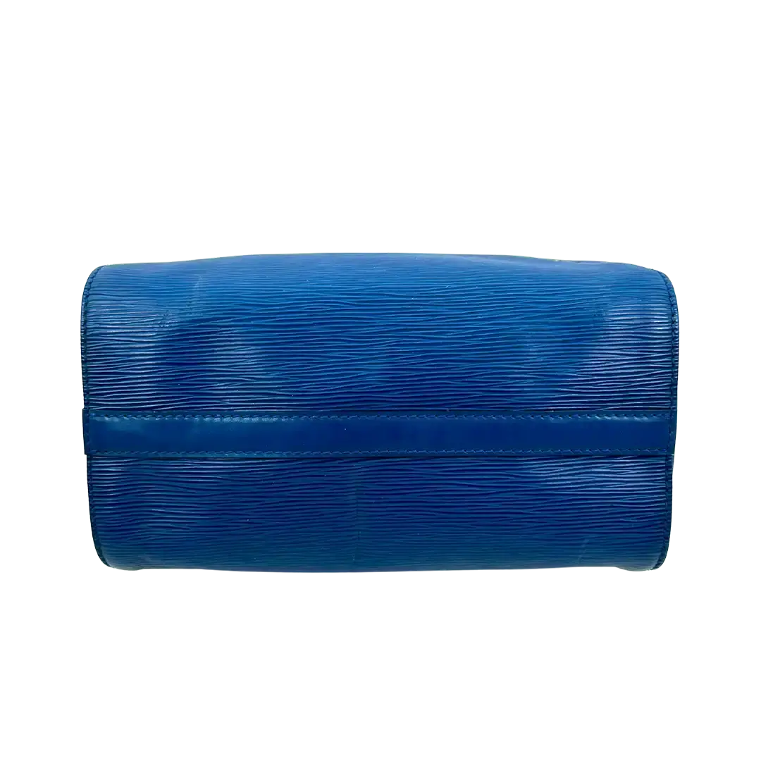 Louis Vuitton Speedy 25 Epi Leder Toledo blau / akzeptabel Louis Vuitton