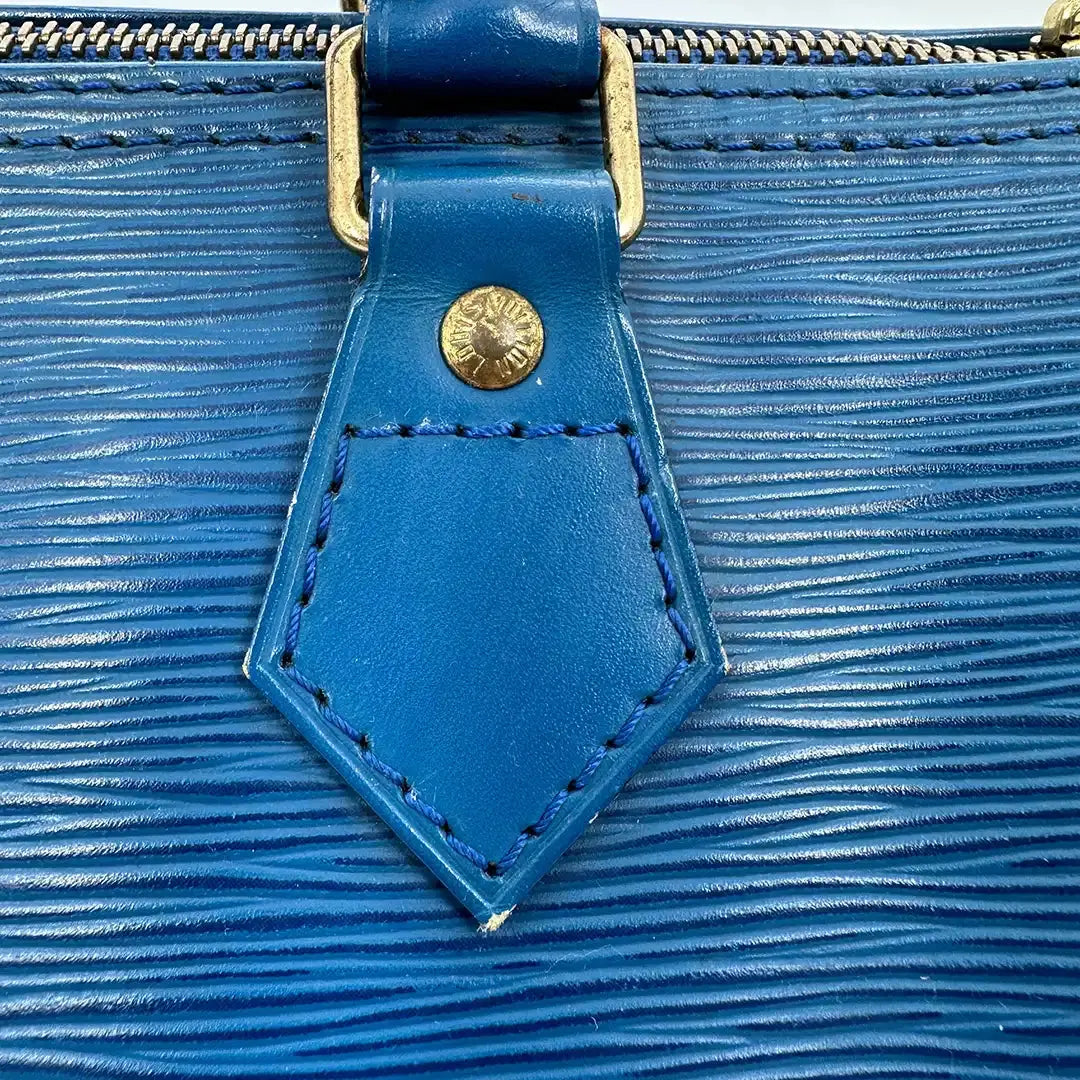 Louis Vuitton Speedy 25 Epi Leder Toledo blau / akzeptabel Louis Vuitton