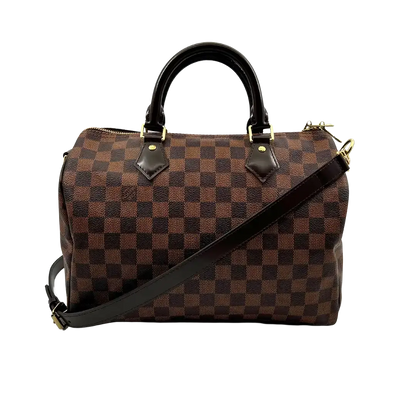 Louis Vuitton Speedy 30 Bandouliere Damier Ebene / sehr gut Louis Vuitton