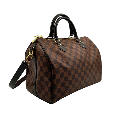 Louis Vuitton Speedy 30 Bandouliere Damier Ebene / sehr gut Louis Vuitton