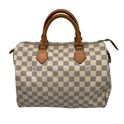 Louis Vuitton Speedy 25 Damier Azur 2011 Akzeptabel Louis Vuitton