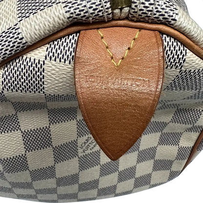 Louis Vuitton Speedy 25 Damier Azur 2011 Akzeptabel Louis Vuitton