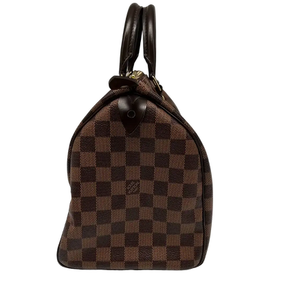 Louis Vuitton Speedy 30 Damier Ebene Canvas Tasche / sehr gut Echtheitscheck