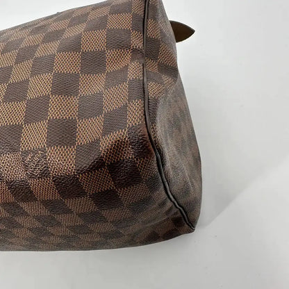 Louis Vuitton Speedy 30 Damier Ebene Hot Stamping D.C / Akzeptabel Louis Vuitton