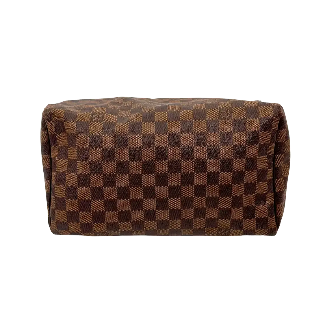 Louis Vuitton Speedy 30 Damier Ebene Hot Stamping D.C / Akzeptabel Louis Vuitton