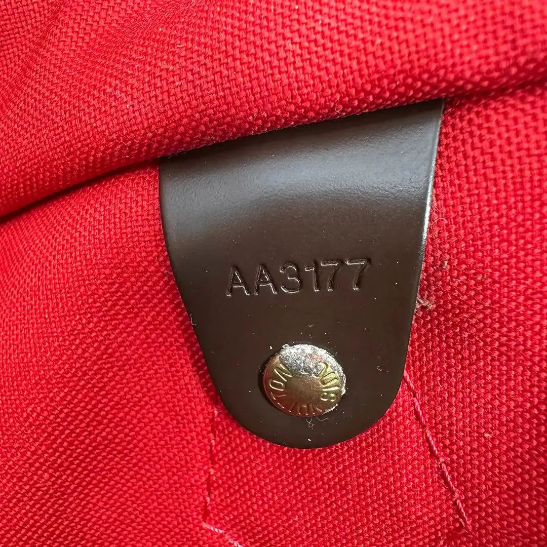 Louis Vuitton Speedy 30 Damier Ebene Hot Stamping D.C / Akzeptabel Louis Vuitton