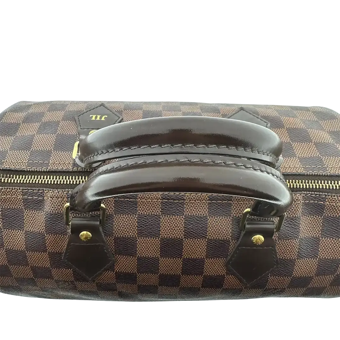 Louis Vuitton Speedy 30 Damier Ebene Hot Stamping JIL / gut Louis Vuitton